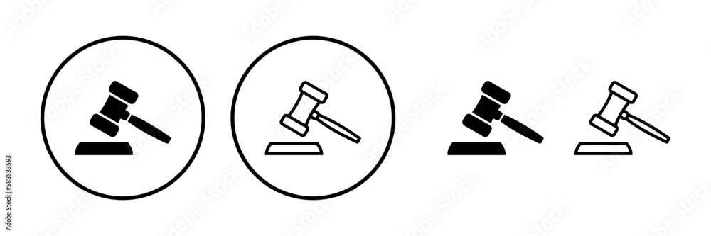 Gavel icon vector. judge gavel icon. auction hammer Gavel icon vector. judge gavel icon. auction hammer