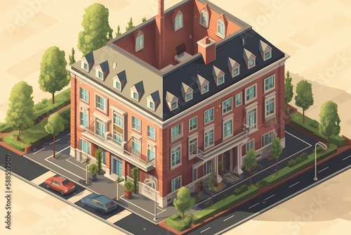 Silhouette of people sitting under a tree Generative AI