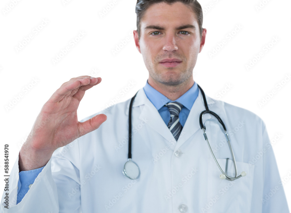 Portrait of doctor gesturing Portrait of doctor gesturing