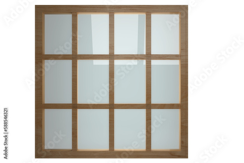 Window with grid pattern