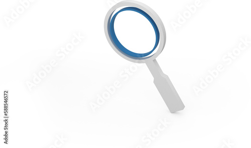 Magnifying glass icon symbol photo