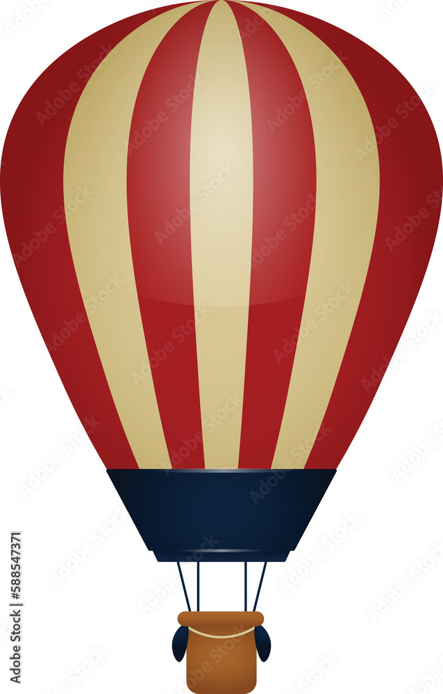 Fototapeta premium Hot air balloon icon