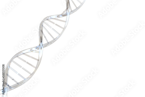 Digitally generated image of DNA helix