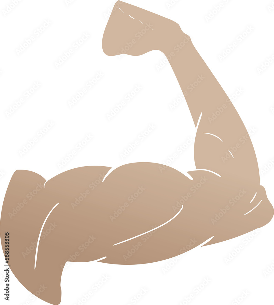 Person flexing muscles Person flexing muscles