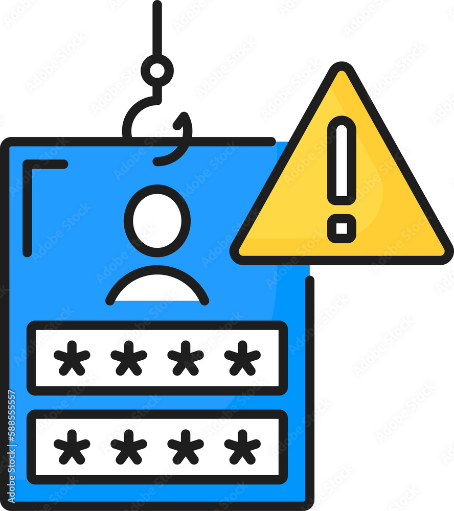 Virus on password cyber attack computer alert sign Virus on password cyber attack computer alert sign