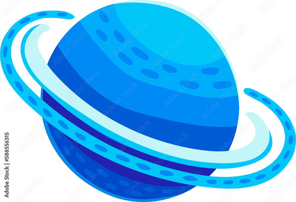 Planet of solar system Saturn with gas orbit Planet of solar system Saturn with gas orbit