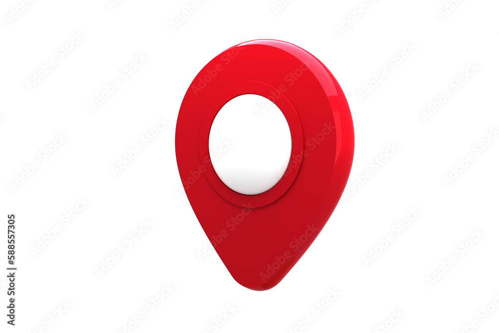 Close-up of red navigation pointer Close-up of red navigation pointer