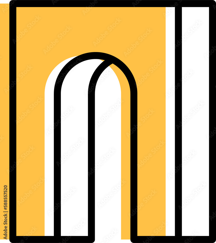 Trend halftone shape, yellow element composition Trend halftone shape, yellow element composition