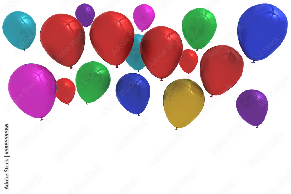 Naklejka premium colourful balloons