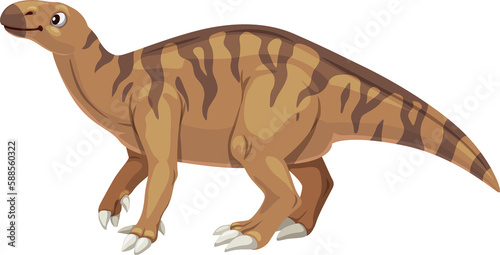 Cartoon Iguanodon dinosaur childish character