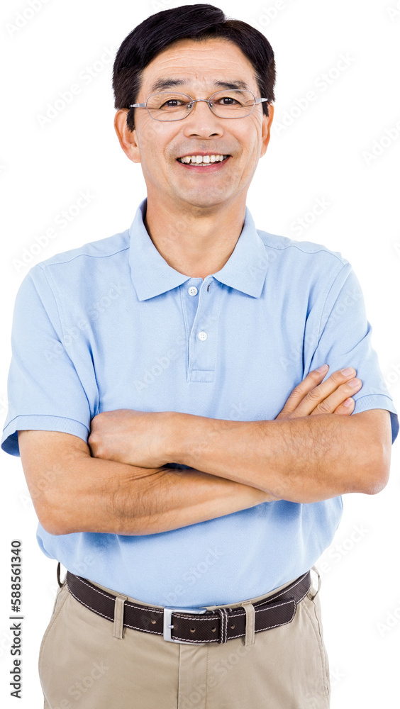 Portrait of happy man with arms crossed Portrait of happy man with arms crossed