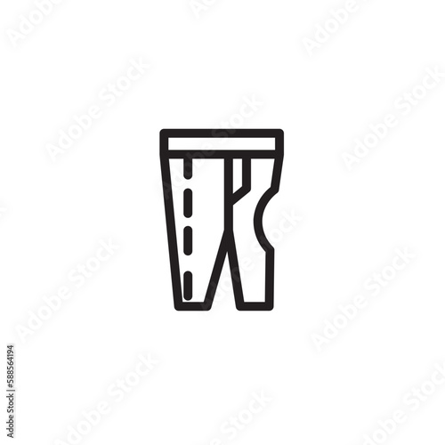 Pattern Pent Garments Outline Icon