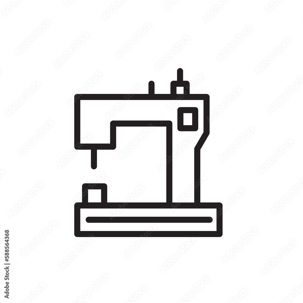 Machine Sewing Craft Outline Icon Machine Sewing Craft Outline Icon