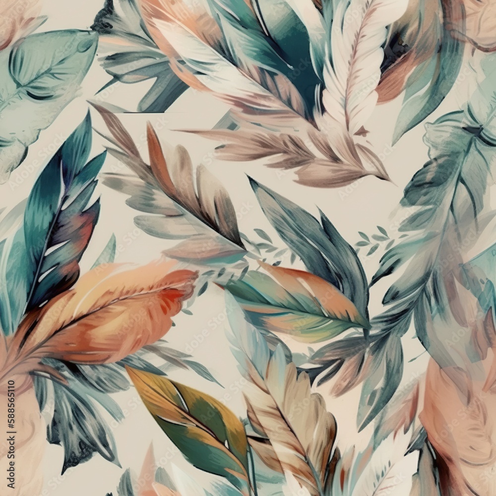 Fototapeta boho liście