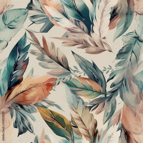 Fototapeta boho liście