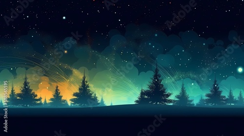 Christmas tree background header wallpaper