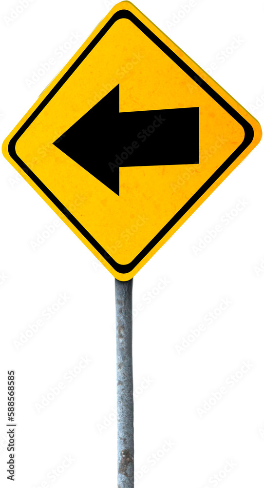 Digital image of traffic arrow sign Digital image of traffic arrow sign