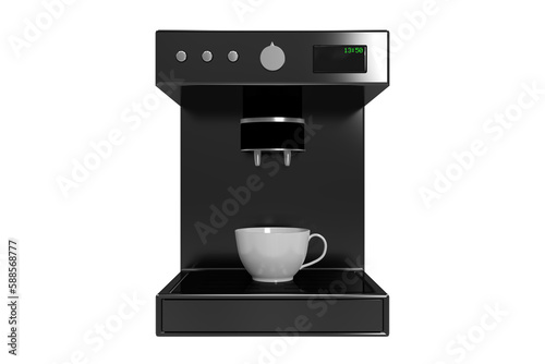 Fototapete Black coffee maker machine