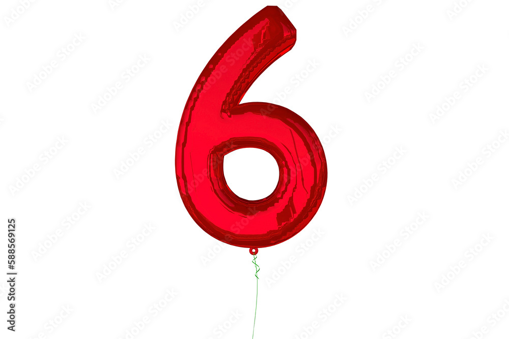 Naklejka premium Six balloon