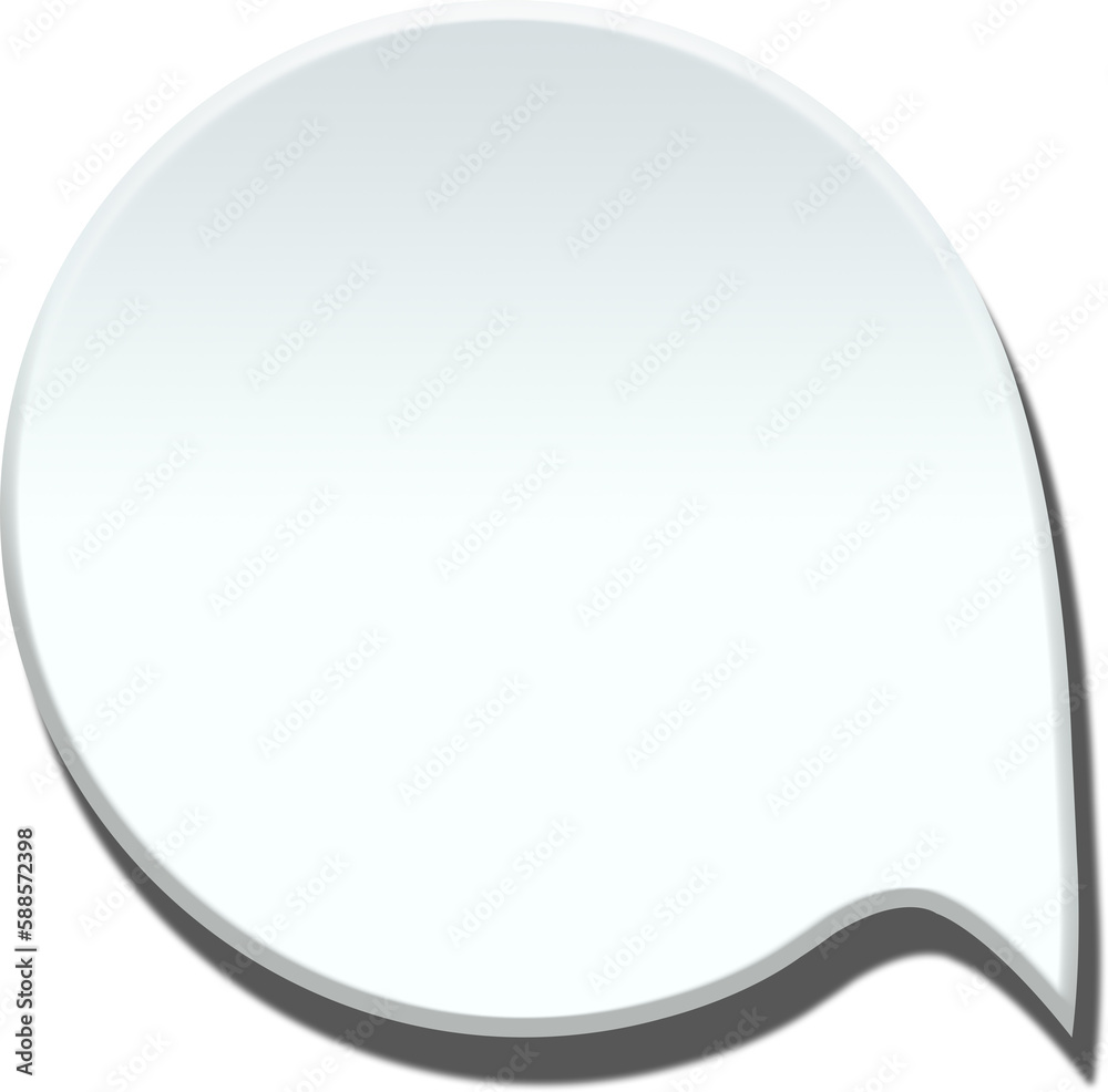 Digital composite image of empty speech balloon Digital composite image of empty speech balloon