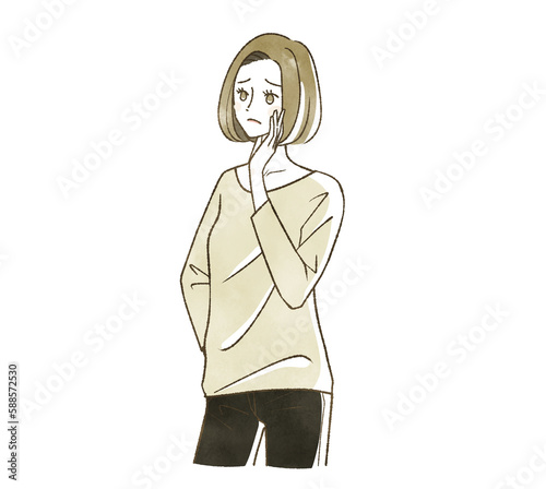 困っている女性