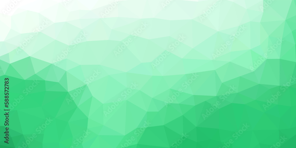 Fototapeta premium abstract triangles green background. vector illustration.