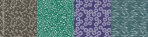 Traditional Japanese seamless pattern collections vector