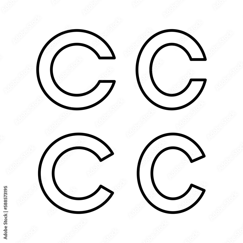 Copyright icon vector illustration. copyright sign and symbol Copyright icon vector illustration. copyright sign and symbol