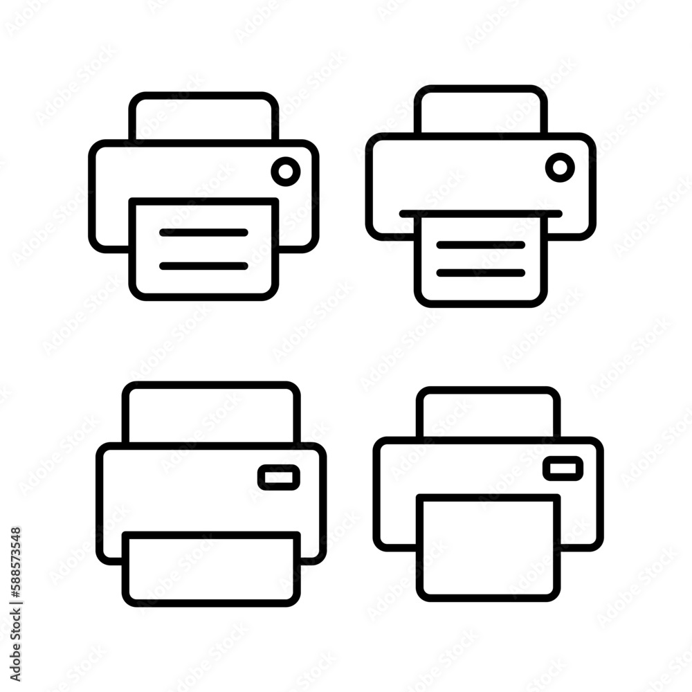 Print icon vector illustration. printer sign and symbol Print icon vector illustration. printer sign and symbol