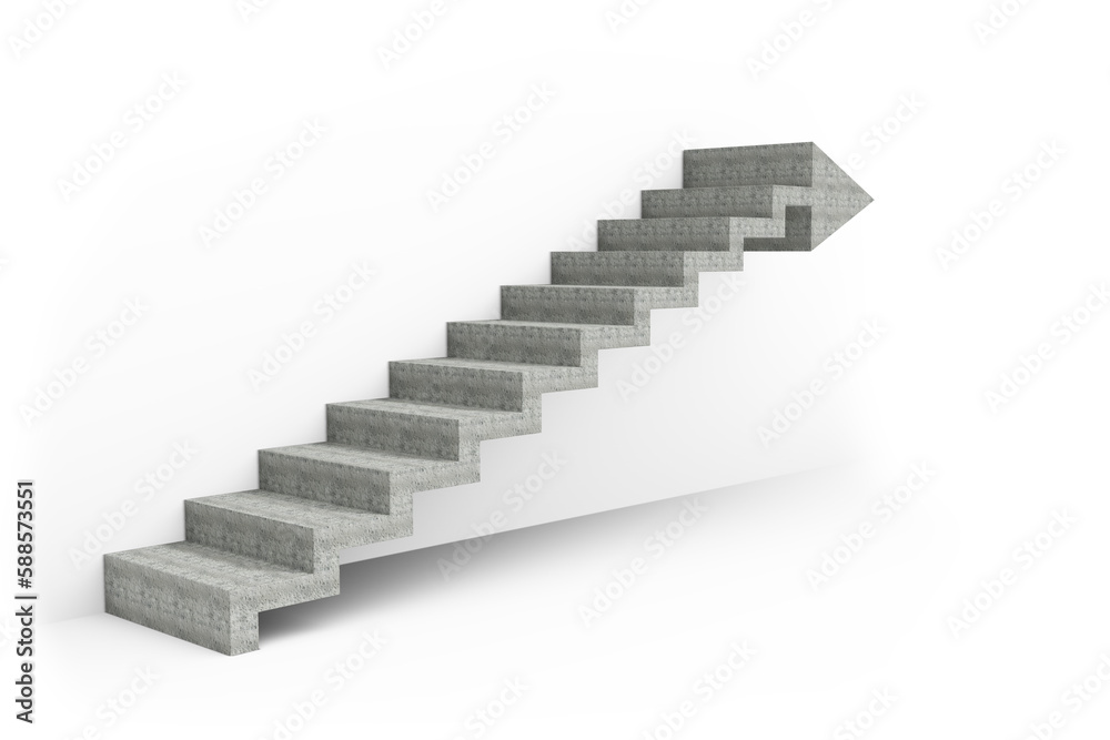 Digital composite image of steps Digital composite image of steps