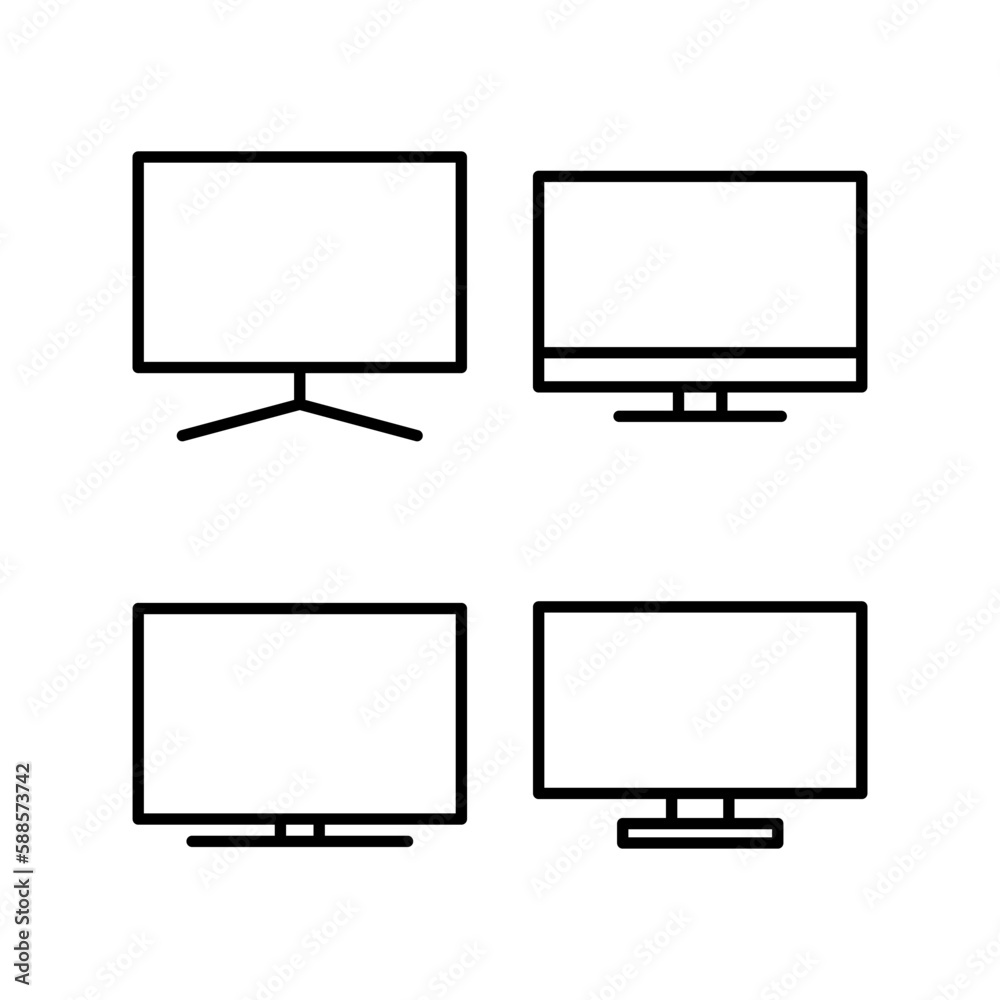 Tv icon vector illustration. television sign and symbol Tv icon vector illustration. television sign and symbol