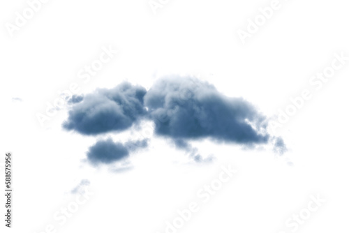 Digitally generated image of dark cloud 