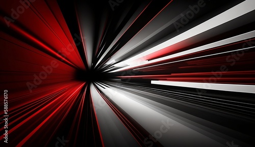 Mast motion blur background in black, white and red. Created with Generative AI tools. © yoyonpujiono