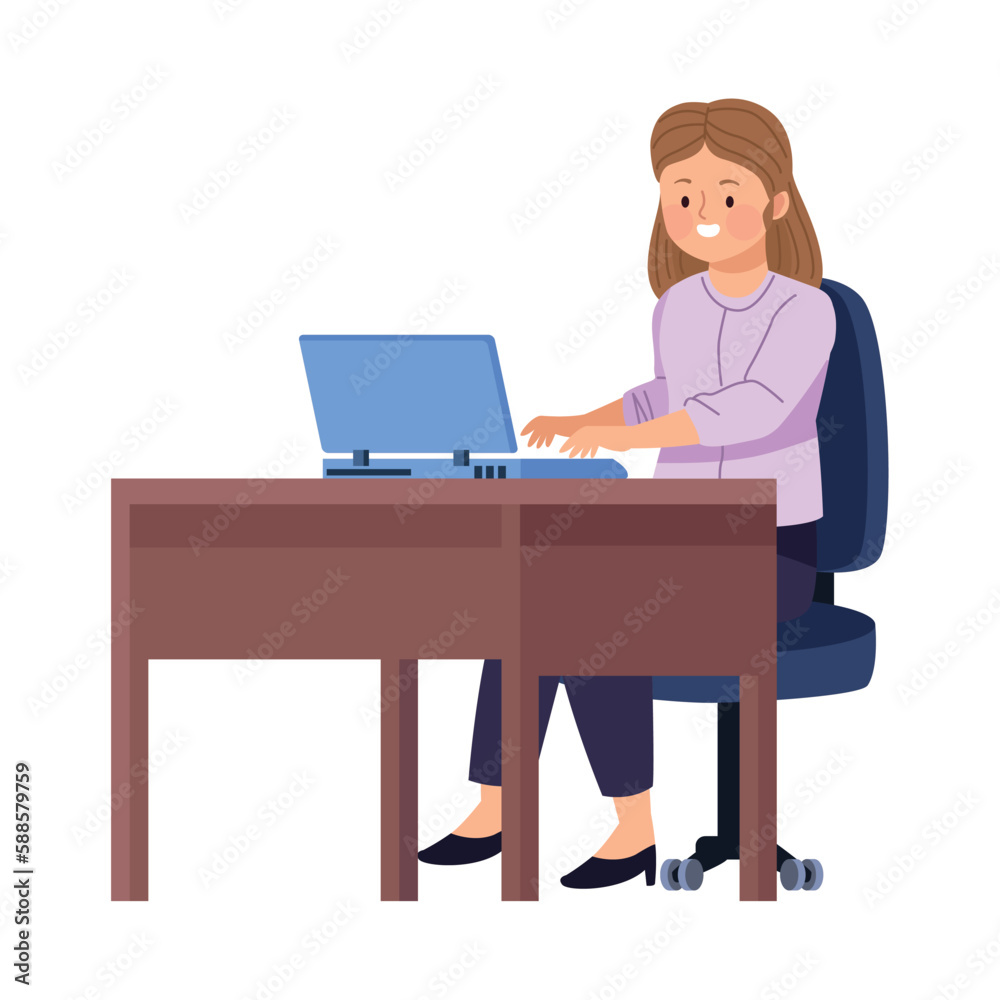 elegant businesswoman using laptop elegant businesswoman using laptop