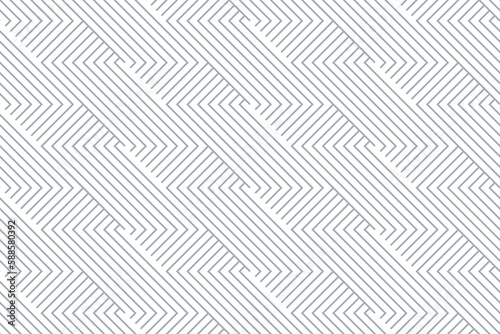 Abstract geometric pattern with stripes, lines. Seamless vector background. White and gray ornament. Simple lattice graphic design.