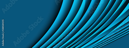 Abstract blue waves gradient background