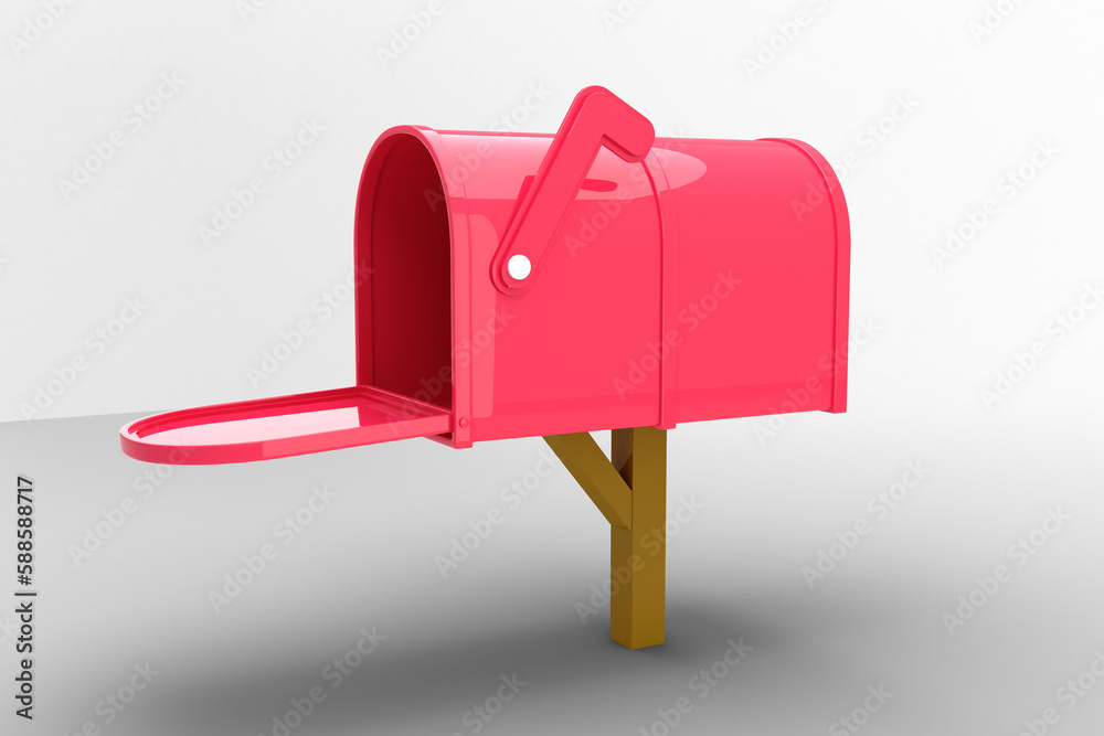 Red post box