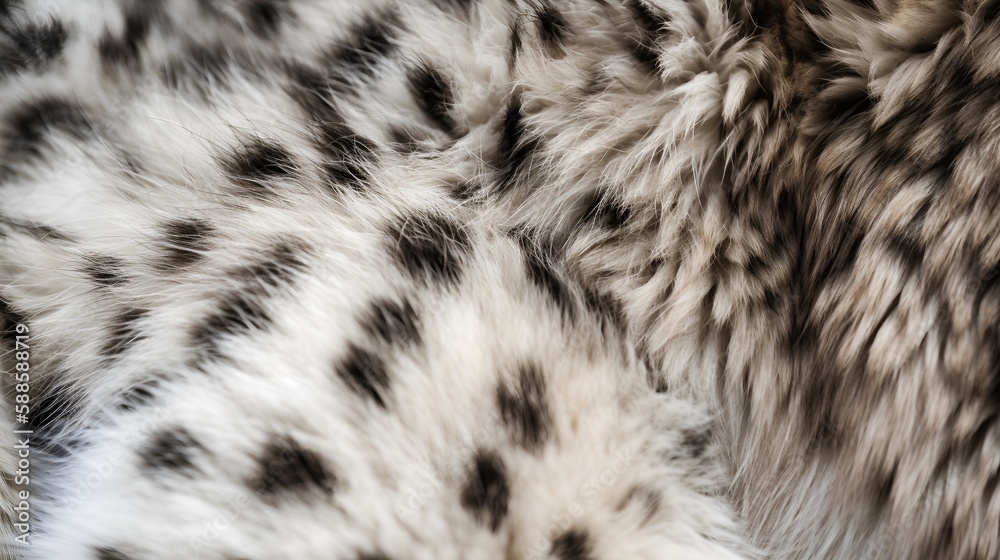 Closeup of snow leopard fur Closeup of snow leopard fur