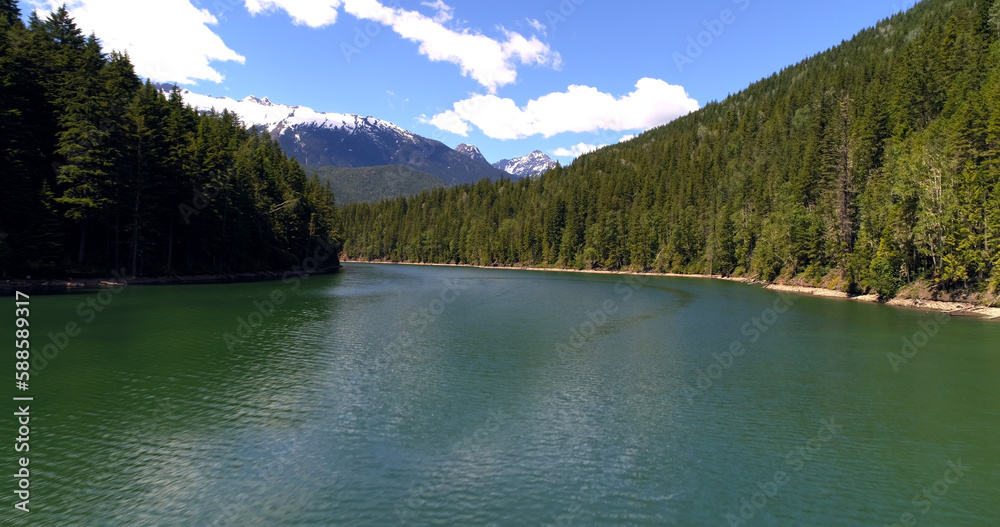 Fototapeta premium Scenic view of lake