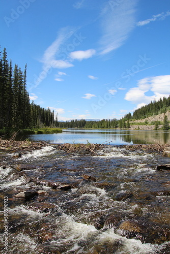 river in the mountains, Nordegg, Alberta