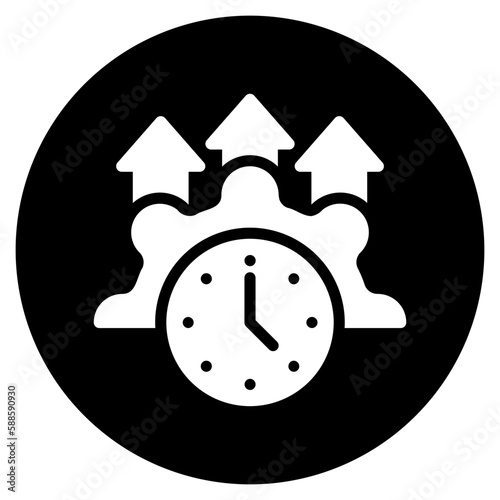 efficiency glyph icon