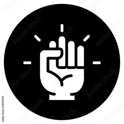 motivation glyph icon