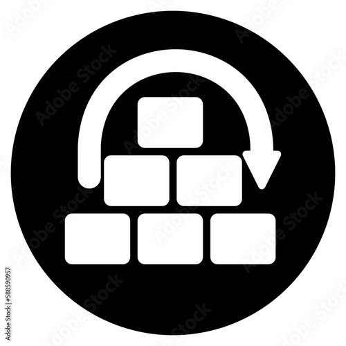 setback glyph icon