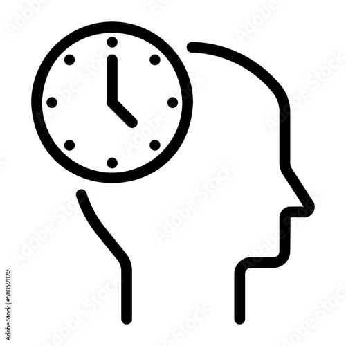 patience line icon