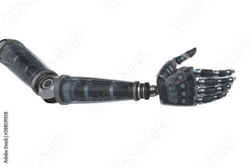 Computer graphic image of robotic arm