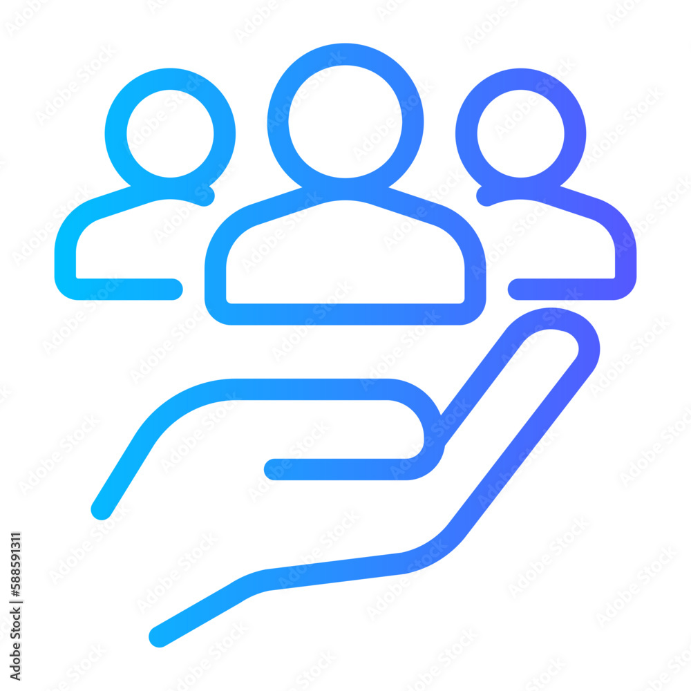 social responsibility gradient icon social responsibility gradient icon