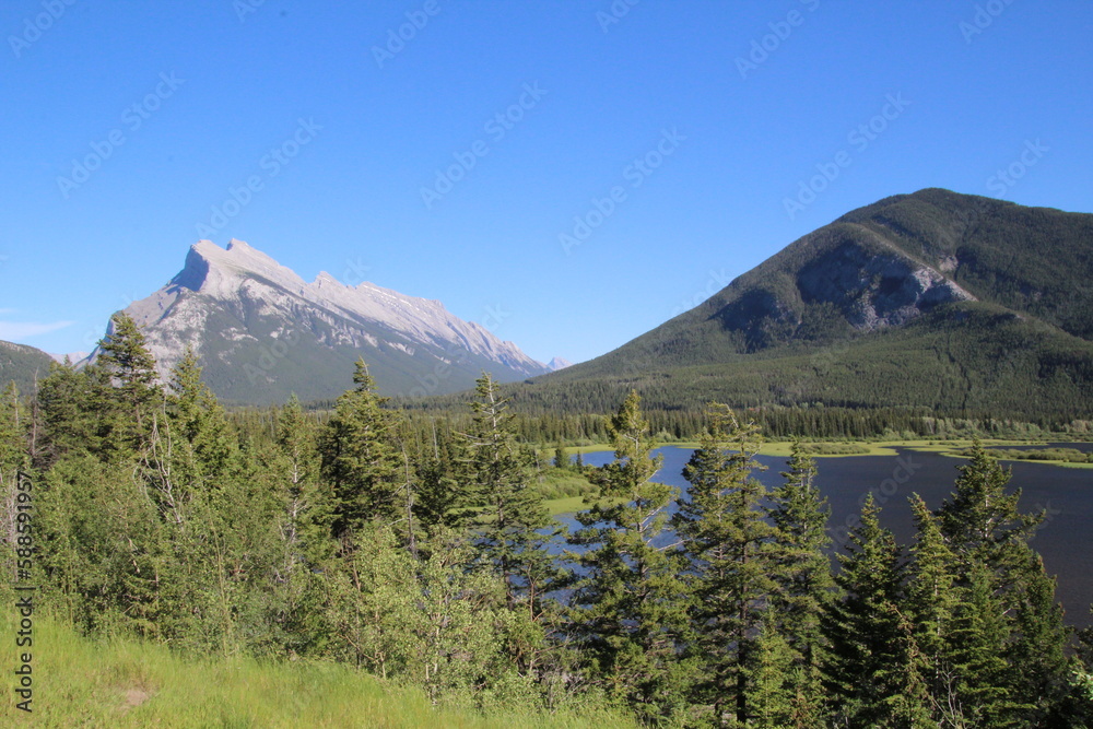 Fototapeta premium Summer In The Mountains, Banff National Park, Alberta