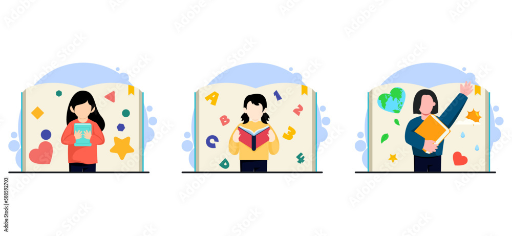 World Book Day Flat Bundle Design