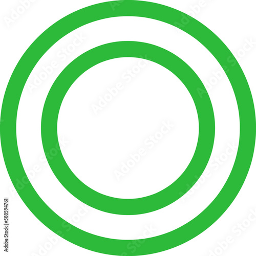 Correct Green Icon - Amazing vector icon suitable for game assets, animation, app, sign, sticker, accepted or approved button and illustration in general - Vector Icon