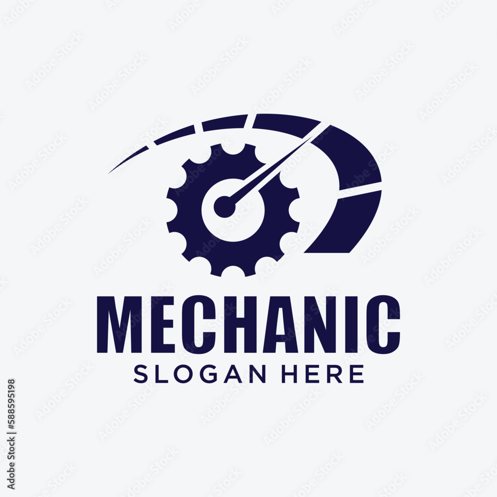 Mechanical technology logo, gear and piston combination logo symbol. engine parts Mechanical technology logo, gear and piston combination logo symbol. engine parts